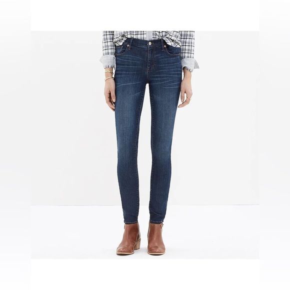 Madewell High Riser Skinny Skinny Jeans in Atlantic size 26 - Picture 1 of 8